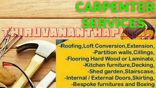 THIRUVANANTHAPURAM      Carpenter Services  ~ Carpenter at your home ~ Furniture Work  ~near me ~wor