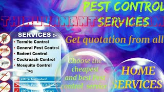 THIRUVANANTHAPURAM     Pest Control Services ~ Technician ~Service at your home ~ Bed Bugs ~ near me