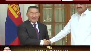 प्रधानमंत्री मोदी ने मंगोलिया के राष्ट्रपति से की मुलाकात
