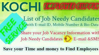 KOCHI   EMPLOYEE SUPPLY   ! Post your Job Vacancy ! Recruitment Advertisement ! Job Information 1280