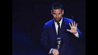 Lionel Messi wins best FIFA player of the year award for record 6th time