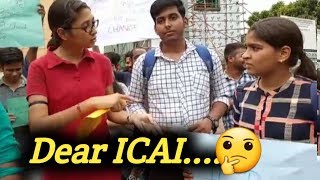 ICAI Protest : CA students, aspirants stage protest against, claim errors in evaluation of papers