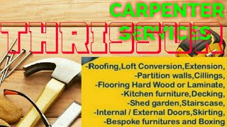 THRISSUR     Carpenter Services  ~ Carpenter at your home ~ Furniture Work  ~near me ~work ~Carpente