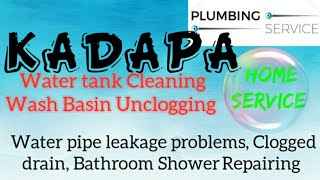 KADAPA    Plumbing Services ~Plumber at your home~   Bathroom Shower Repairing ~near me ~in Building