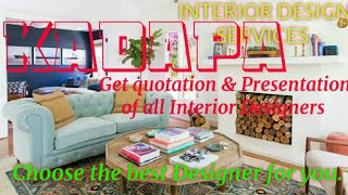 KADAPA    INTERIOR DESIGN SERVICES ~ QUOTATION AND PRESENTATION~ Ideas ~ Living Room ~ Tips ~Bedroom