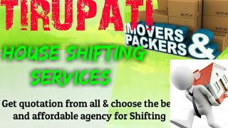 TIRUPATI    Packers & Movers ~House Shifting Services ~ Safe and Secure Service  ~near me 1280x720 3