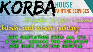 KORBA    HOUSE PAINTING SERVICES ~ Painter at your home ~near me ~ Tips ~INTERIOR & EXTERIOR 1280x72