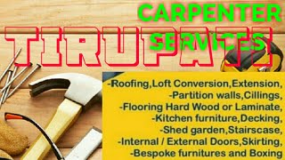 TIRUPATI    Carpenter Services  ~ Carpenter at your home ~ Furniture Work  ~near me ~work ~Carpenter