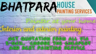 BHATPARA   HOUSE PAINTING SERVICES ~ Painter at your home ~near me ~ Tips ~INTERIOR & EXTERIOR 1280x