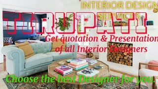 TIRUPATI    INTERIOR DESIGN SERVICES ~ QUOTATION AND PRESENTATION~ Ideas ~ Living Room ~ Tips ~Bedro