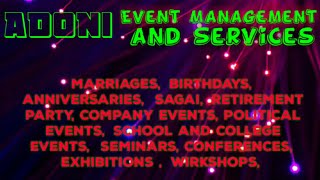 Event Management | Catering Services | Stage Decoration Ideas | Wedding arrangements |