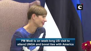 PM Modi meets Estonian President Kersti Kaljulaid in New York
