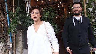 Sonali Bendre Along With Goldi Behl Snapped For Post Lunch Date At Kitchen Garden Juhu