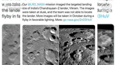 नासा ने चंद्रयान-2 की लैंडिंग साइट की नई तस्वीरें लीं, लैंडर विक्रम लापता