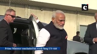 PM Modi concludes US visit, emplanes for Delhi