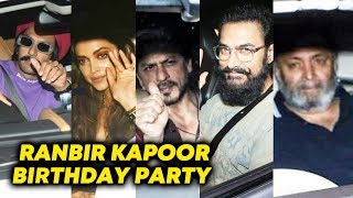 Shahrukh Khan, Deepika, Ranveer, Aamir Khan At Ranbir Kapoor Grand Birthday Party | FULL VIDEO