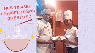How to make spaghetti pasta|