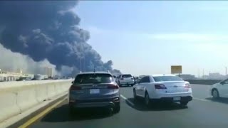 Fire Broke Out at Harmain Train Station | Fire Broke Out | Saudi Arabia - DTNews