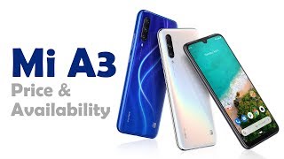 Pricing and availability  of Mi A3