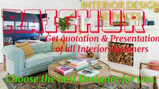 RAICHUR     INTERIOR DESIGN SERVICES ~ QUOTATION AND PRESENTATION~ Ideas ~ Living Room ~ Tips ~Bedro