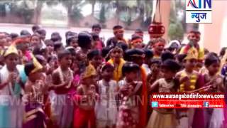 Aurangabad:जामगांव येथील सह्याद्री इंग्लिश स्कुलमध्ये मुलींच्या हाताने  दहिहंडी फोडुन उत्सव साजरा