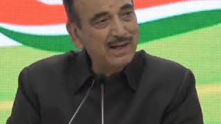 AICC Press Briefing by Ghulam Nabi Azad on Jammu and Kashmir