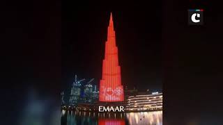 Dubai’s Burj Khalifa lit up with Mahatma Gandhi’s image on his birth anniversary