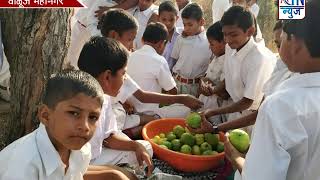 चिमुरड्यांनी थाटली आनंदनगरी खाऊगल्ली.. मंडईत नागरिकांनी मोठी  गर्दी  केलि  होती