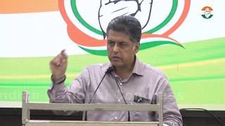 LIVE: Manish Tewari addresses media at Congress HQ