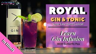 How to Infuse Gin at Home in Hindi | How to make Unique GIN TONIC | Cocktails India | Gin INFUSION