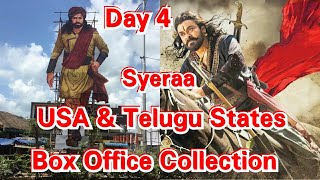 Syeraa Narasimha Reddy Box Office Collection Day 4 In Telugu States And USA