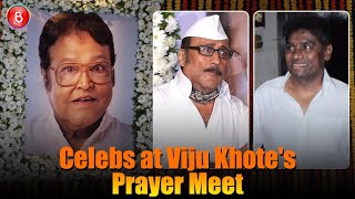 Jackie Shroff, Johnny Lever and Shreyas Talpade at Viju Khote's prayer meet