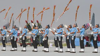 Indian Air Force Day: Air Warrior Drill Team displays exemplary rifle handling skills