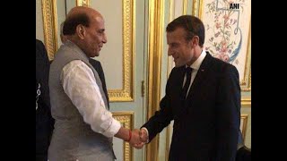 Rajnath Singh meets French President Emmanuel Macron; discusses India-France defence ties