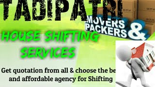 TADIPATRI     Packers & Movers ~House Shifting Services ~ Safe and Secure Service  ~near me 1280x720