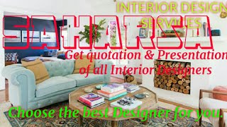 SAHARSA     INTERIOR DESIGN SERVICES ~ QUOTATION AND PRESENTATION~ Ideas ~ Living Room ~ Tips ~Bedro