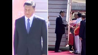 Watch: Chinese President Xi Jinping arrives at Chennai international airport