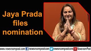 Will win with support of big party like BJP: Jaya Prada files nomination
