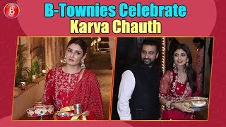 B-Town Ladies Celebrate Karva Chauth With Their Beloved Husbands