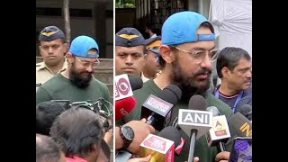 Actor Aamir Khan casts his vote, urges citizens to come out and vote in large numbers