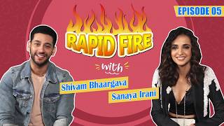 Sanaya Irani Wants Shivam Bhaargava To Play Guitar Shirtless In Her Dream Cafe | Rapid Fire | Ghost