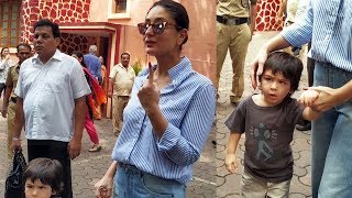 Kareena Kapoor With Son Taimur Casts Her Vote In Mumbai | Maharashtra Election 2019