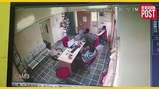 उदयपुर में बैंक में लूटपाट वारदात cctv में कैद, वीडियो वायरल