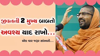 આ 2 બે બાબતો જરૂર યાદ રાખજો - પૂ. સદ. સ્વામી શ્રી નિત્યસ્વરૂપદાસજી