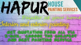 HAPUR     HOUSE PAINTING SERVICES ~ Painter at your home ~near me ~ Tips ~INTERIOR & EXTERIOR 1280x7