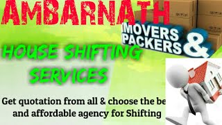 AMBARNATH    Packers & Movers ~House Shifting Services ~ Safe and Secure Service  ~near me 1280x720
