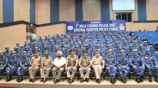 CRPF SENDING OFF FUNCTION MFPU 3 GROUP PHOTO OF MPFU WITH SENIOR OFFICERS