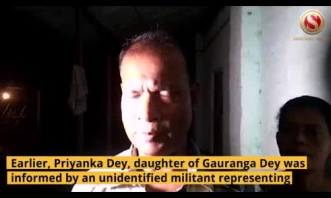 ULFA (I) releases head fitter Gaurango Dey of Shankar Tea Estate in Tinsukia