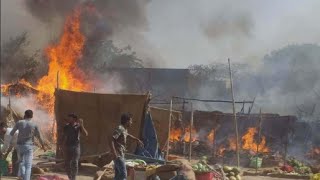 Odisha: सब्जी मंडी में लगी भीषण आग, 70 से अधिक दुकानें जलकर खाक