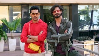 Vidyut Jamwal With Gulshan Devaiah Spotted Promoting Their Film Commando 3 At Novotel Juhu